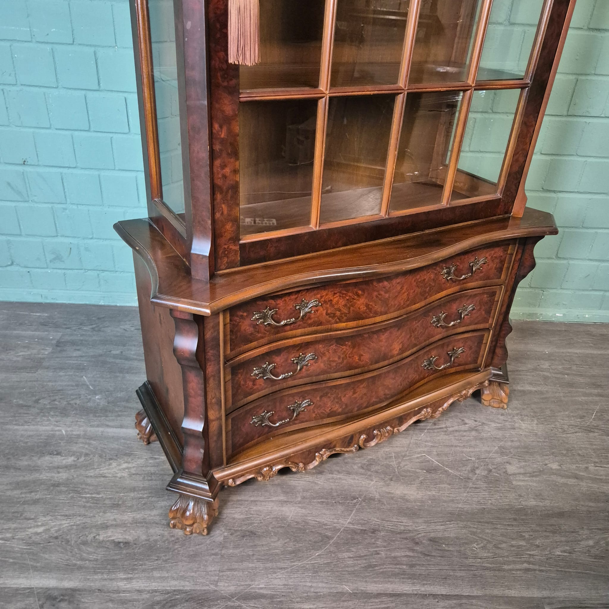 Display Cabinet Neo-baroque Walnut 1,12 m - Image 7