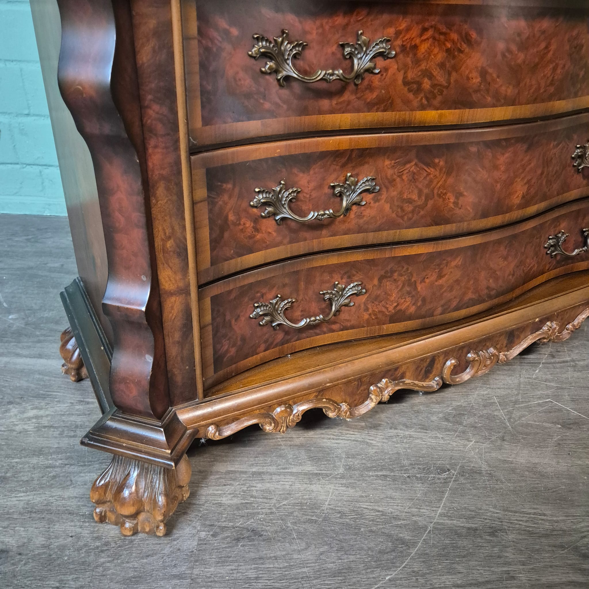 Display Cabinet Neo-baroque Walnut 1,12 m - Image 9