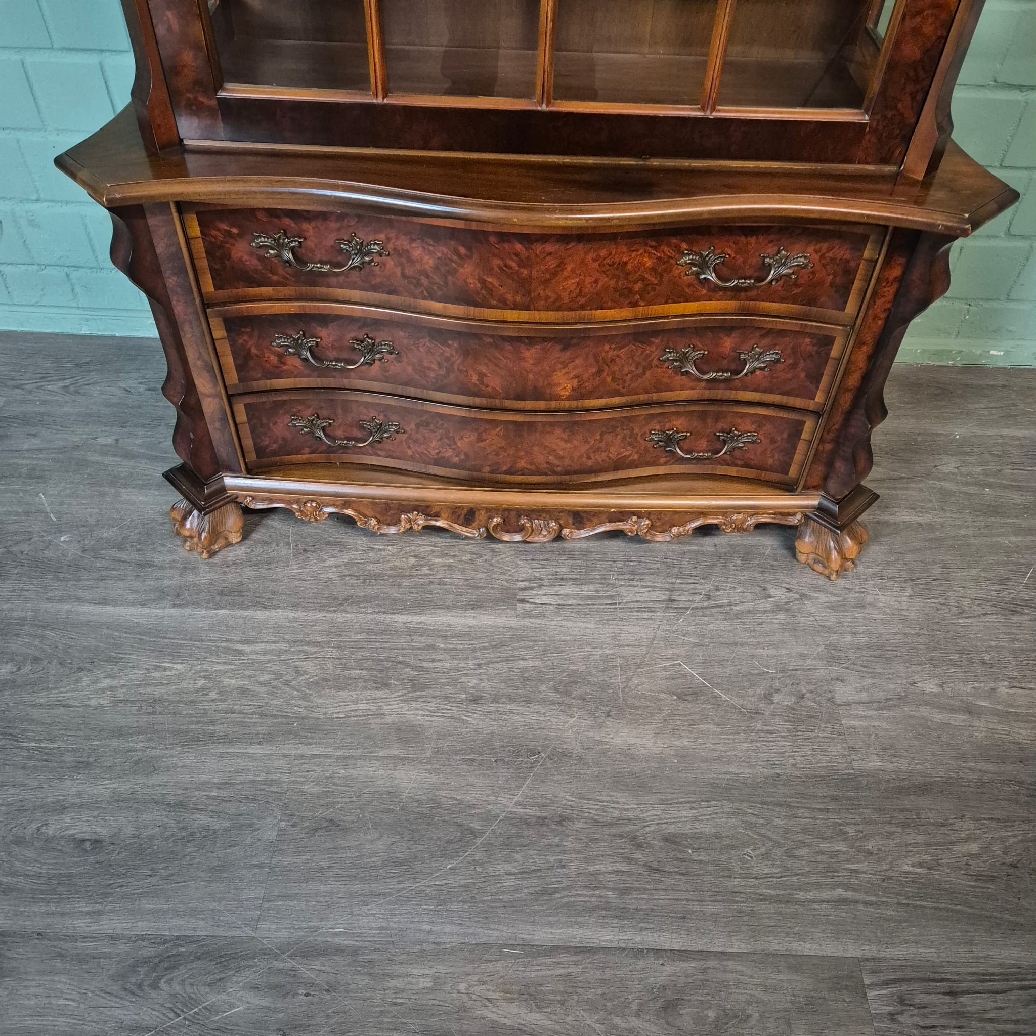 Display Cabinet Neo-baroque Walnut 1,12 m - Image 10