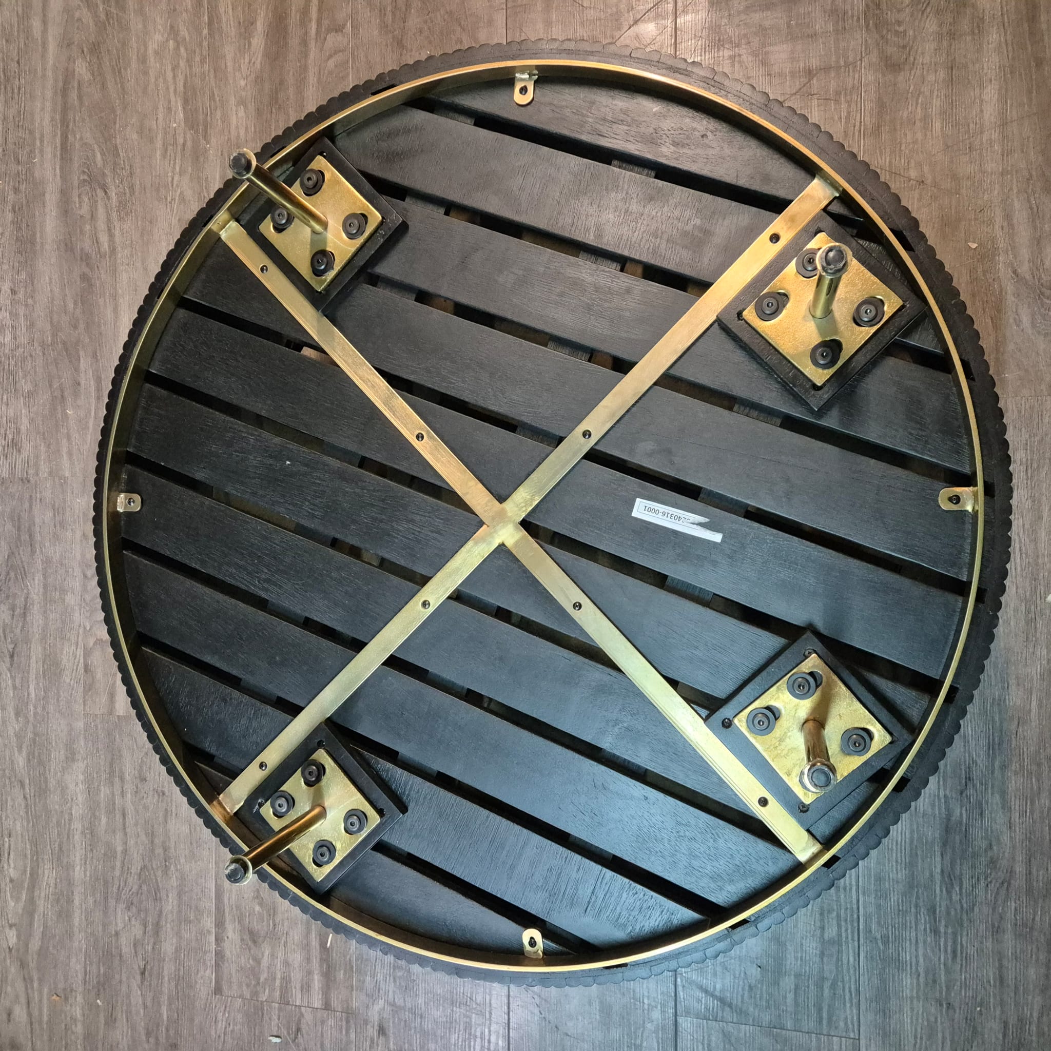 Coffee Table Marble Wood Ø 0,94 m - Image 11