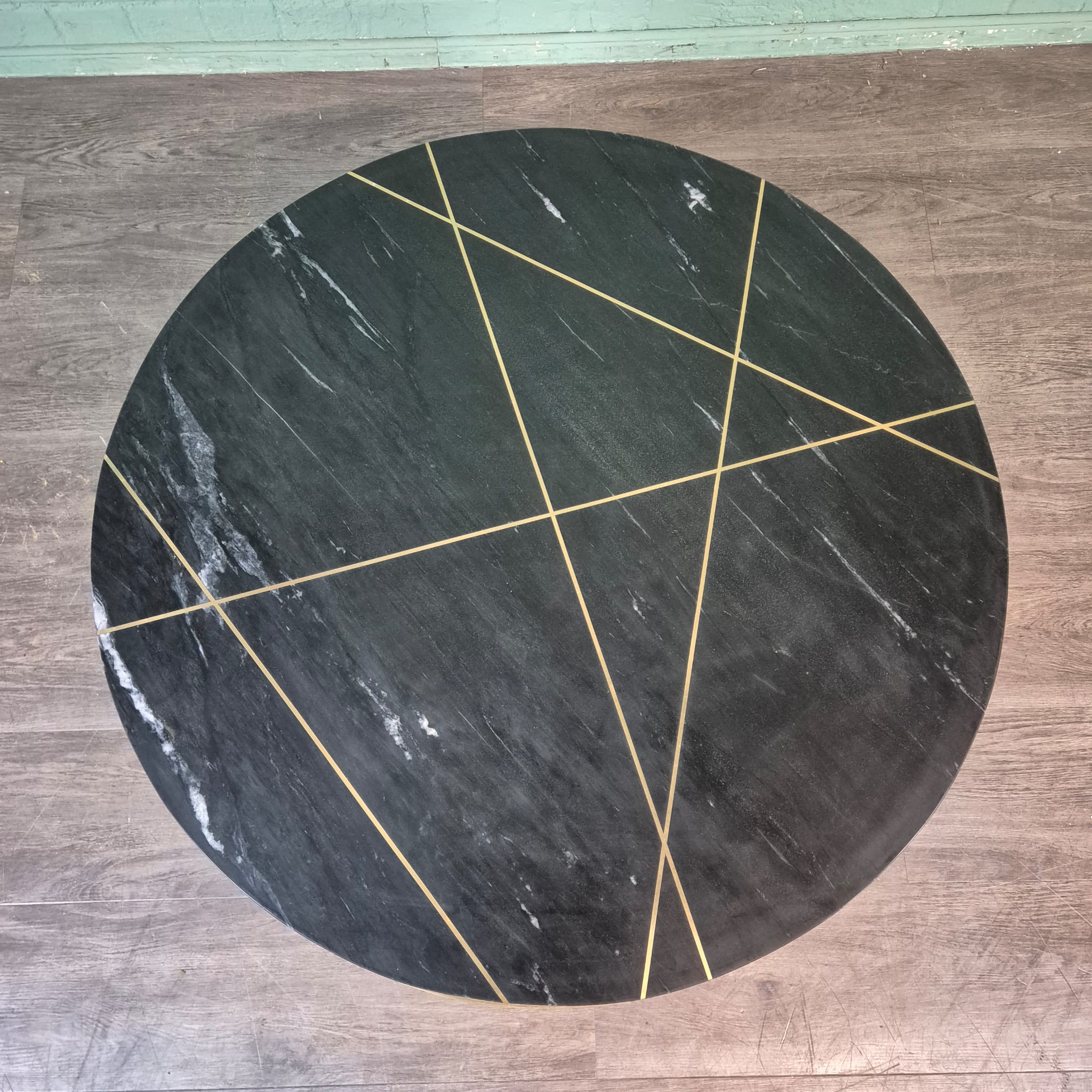 Coffee Table Marble Wood Ø 0,94 m - Image 7