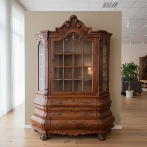 Display Cabinet Neo-baroque Walnut 1,43 m