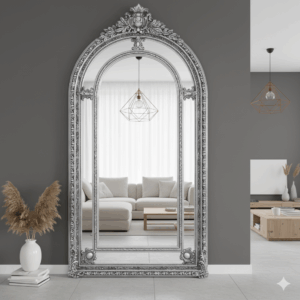 Wall Mirror Baroque Silver 1.12 m x 2.09 m