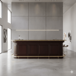 English Bar Counter Mahagony 3,60 m