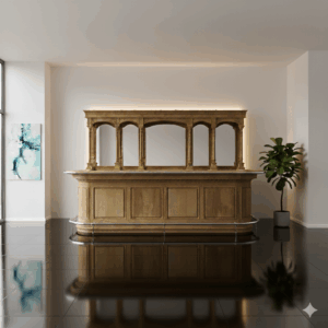 English Bar Counter Teak 3.60 m