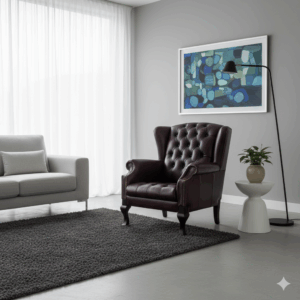 Chesterfield Chair Red brown