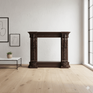 Fireplace Frame Oak Gründerzeit 1880