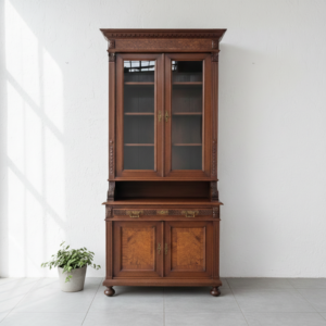 Bookcase Gründerzeit 1880 Walnut