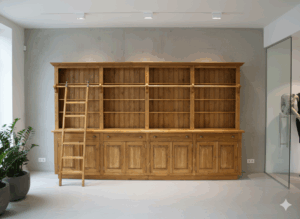 Bookcase Sales Cabinet with Ladder 4,00 m