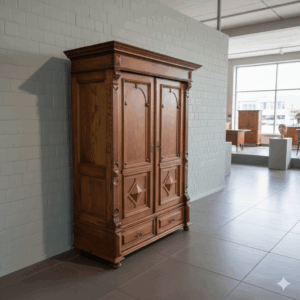 Wardrobe Gründerzeit 1880 Oak