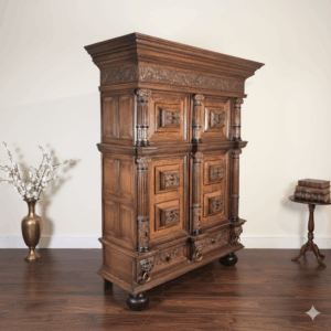 Dutch Pastor's Cabinet Oak 1,68 m