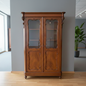 Display Cabinet Biedermeier 1860 Mahogany