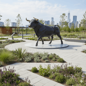 Statue Decoration Bull Bronze 1,60 m