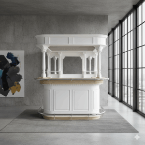 Homebar Teak 2,06 m White