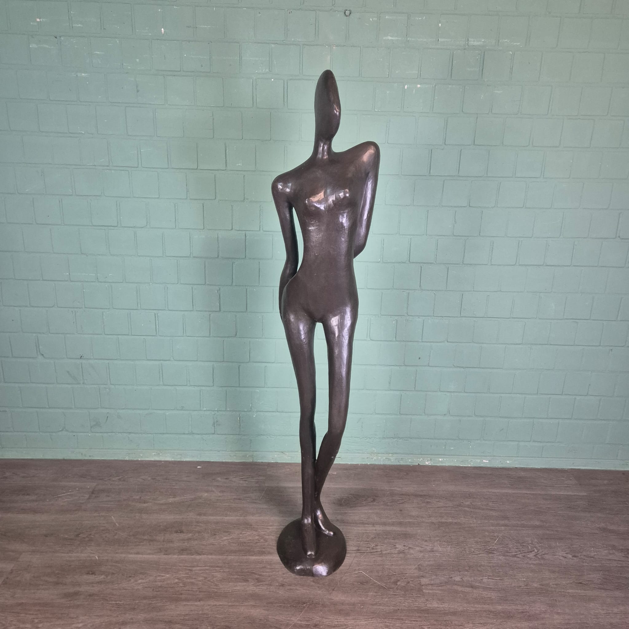 Decorative Statue of a Woman, 1.80 m, Bronze - Image 3