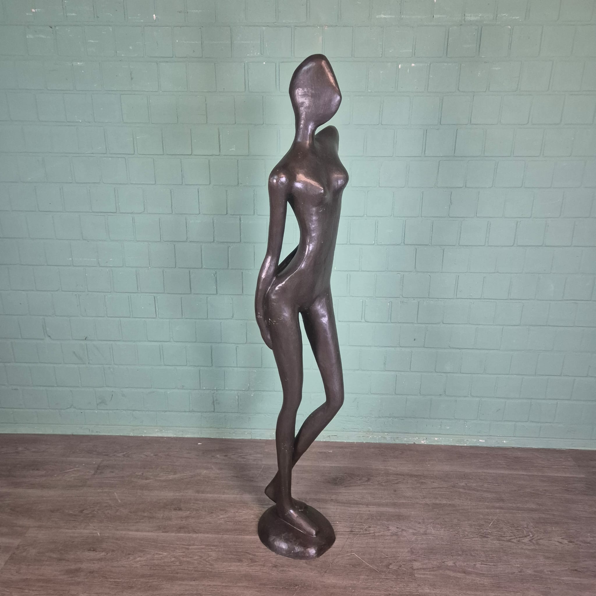 Decorative Statue of a Woman, 1.80 m, Bronze - Image 4