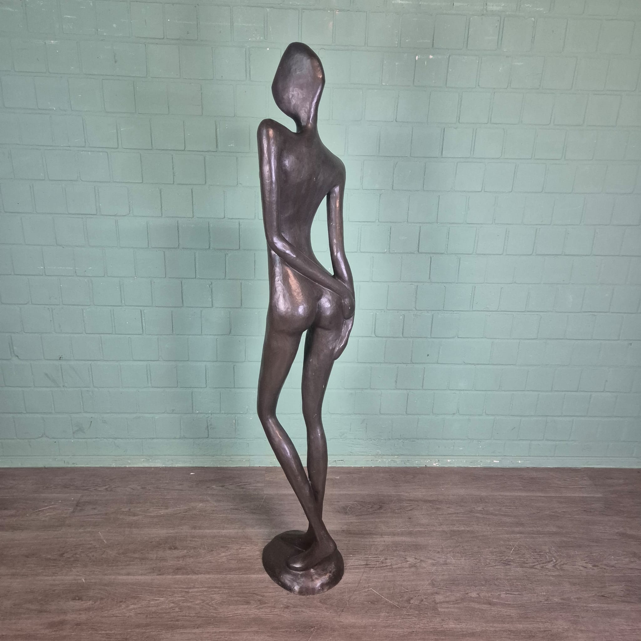 Decorative Statue of a Woman, 1.80 m, Bronze - Image 7