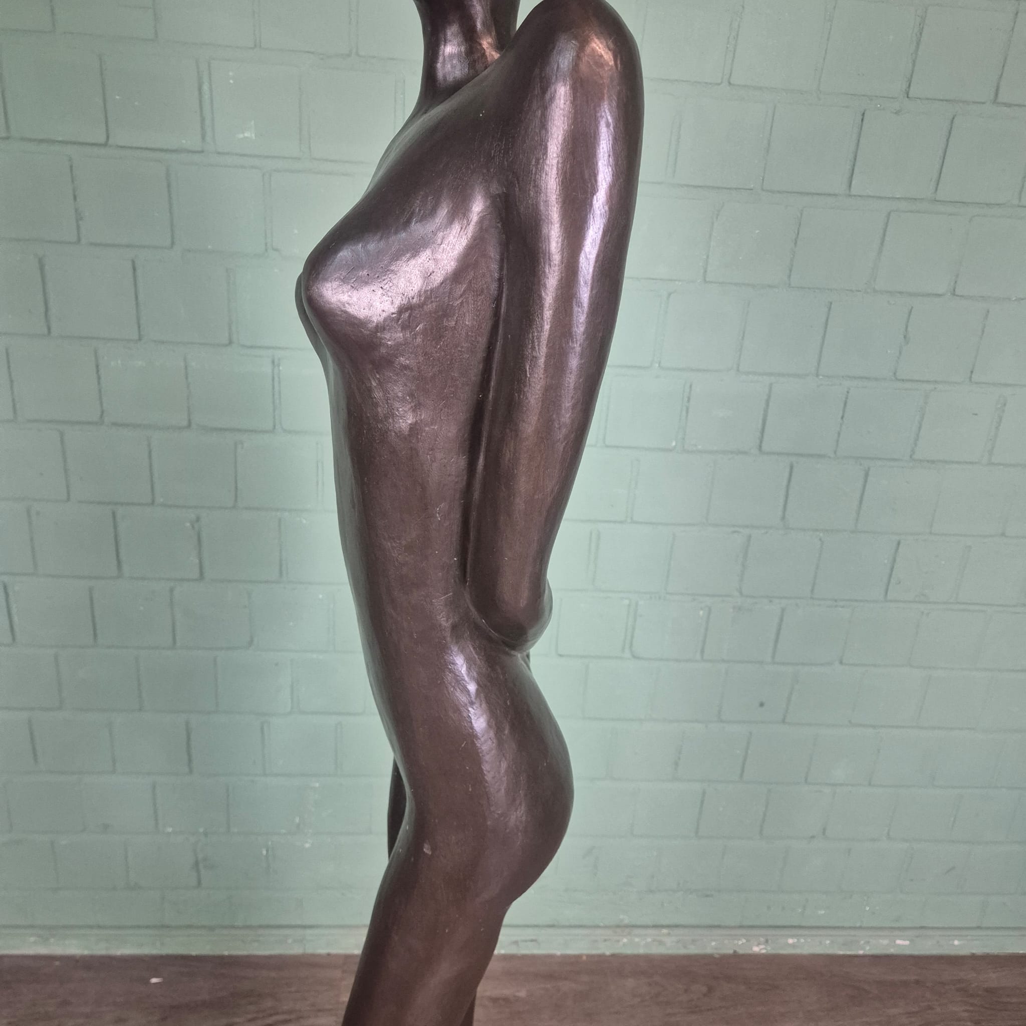 Decorative Statue of a Woman, 1.80 m, Bronze - Image 10
