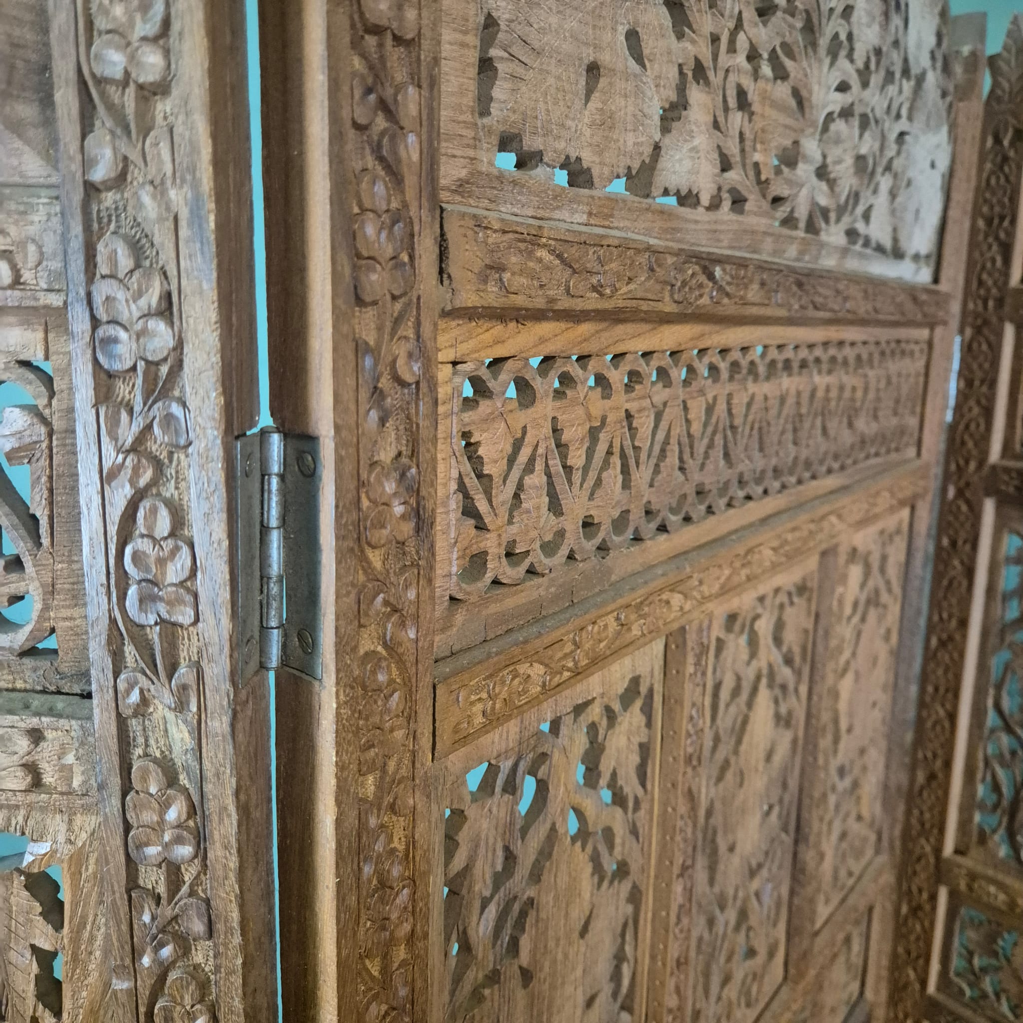 Room Divider Teak 2,00 m x 1,90 m - Image 7