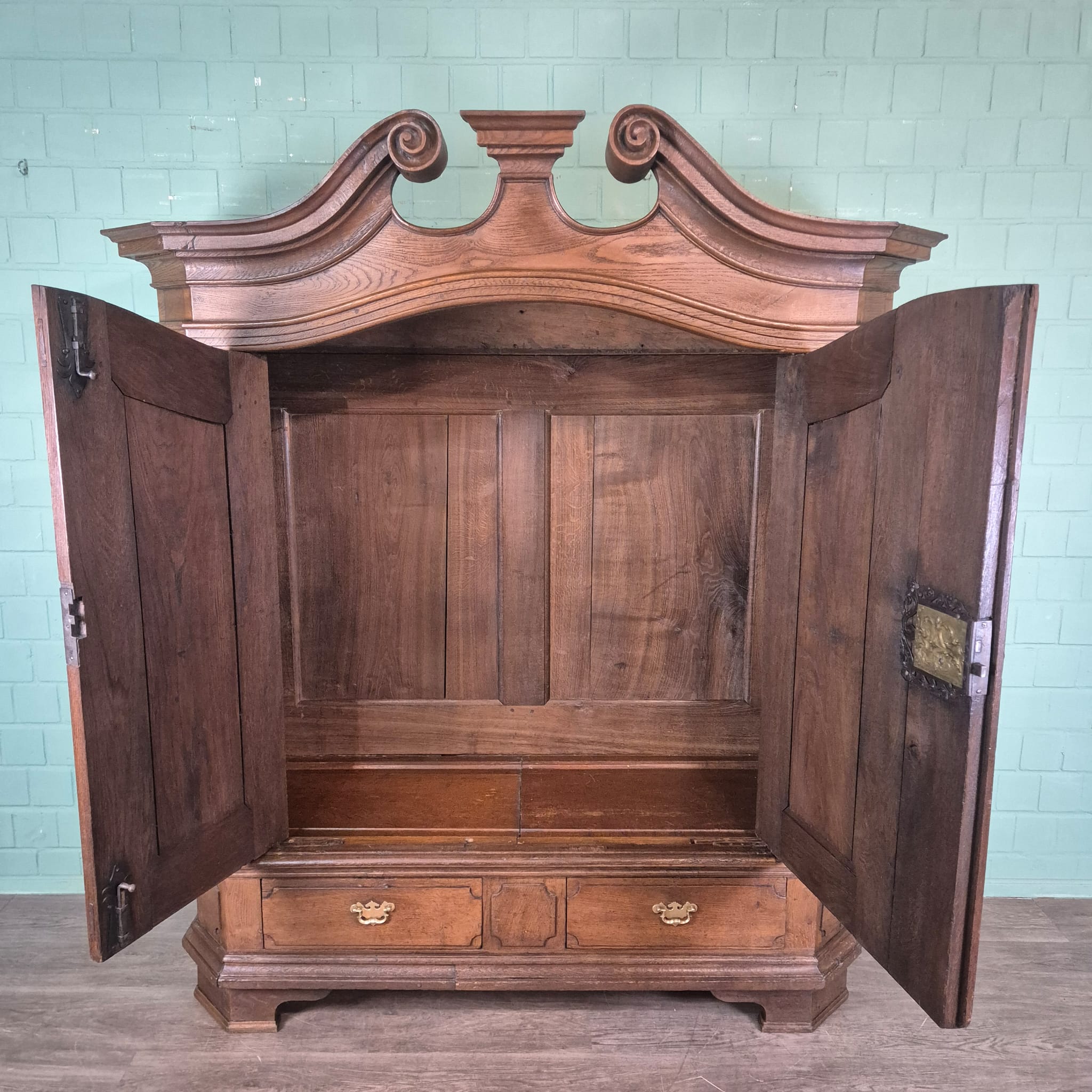 Wardrobe Baroque 1760 Oak - Image 16