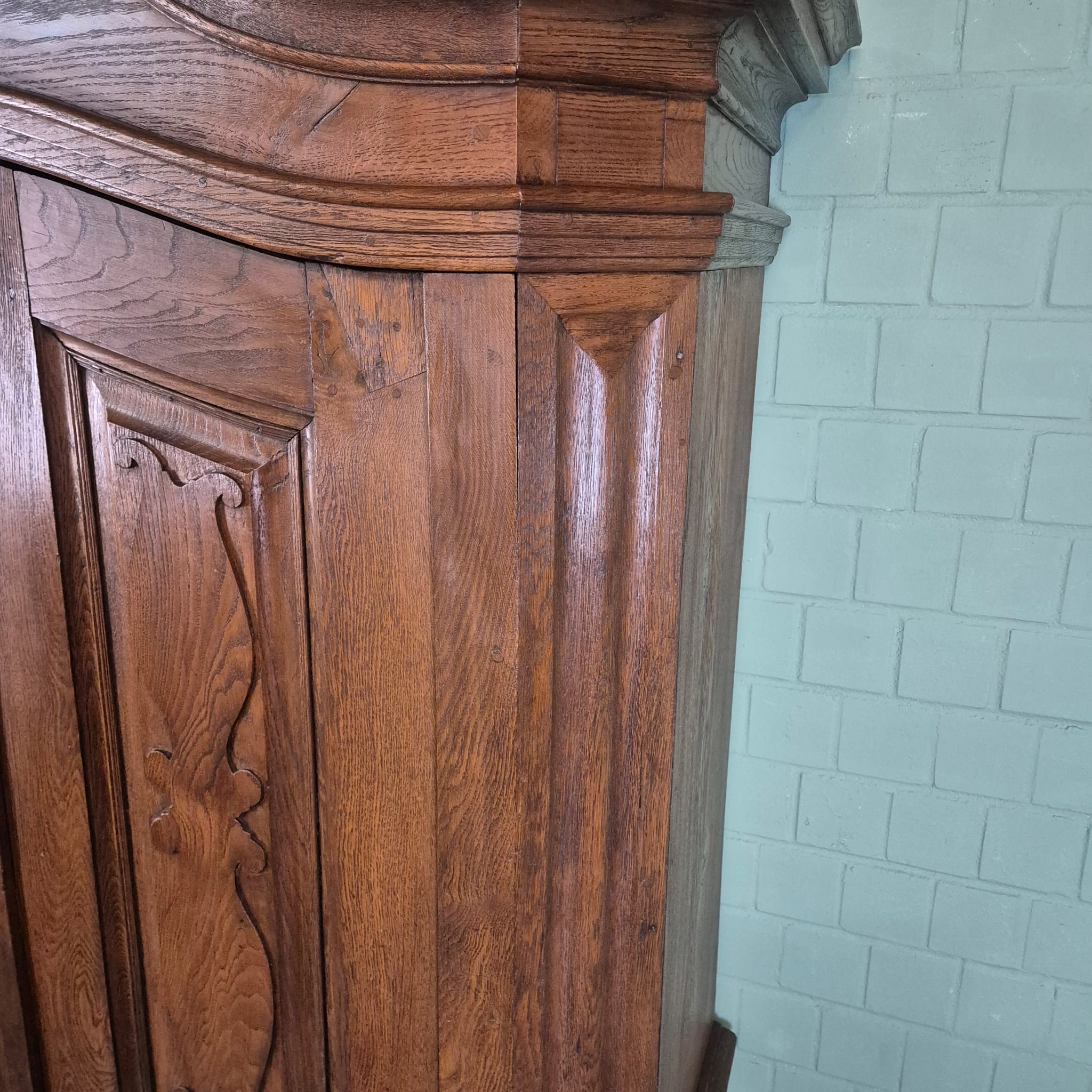 Wardrobe Baroque 1760 Oak - Image 11