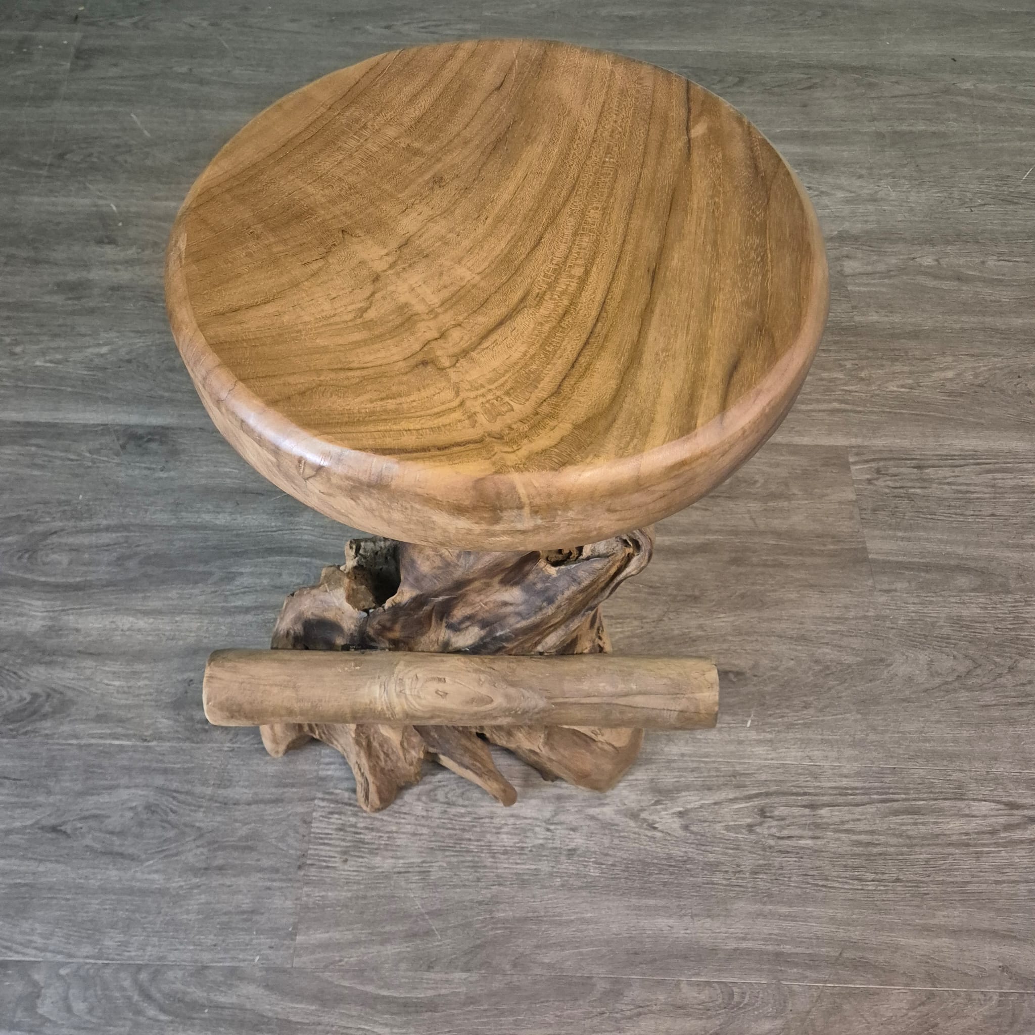 Burl Walnut Bar Table and 4 Bar Stools Set - Image 17