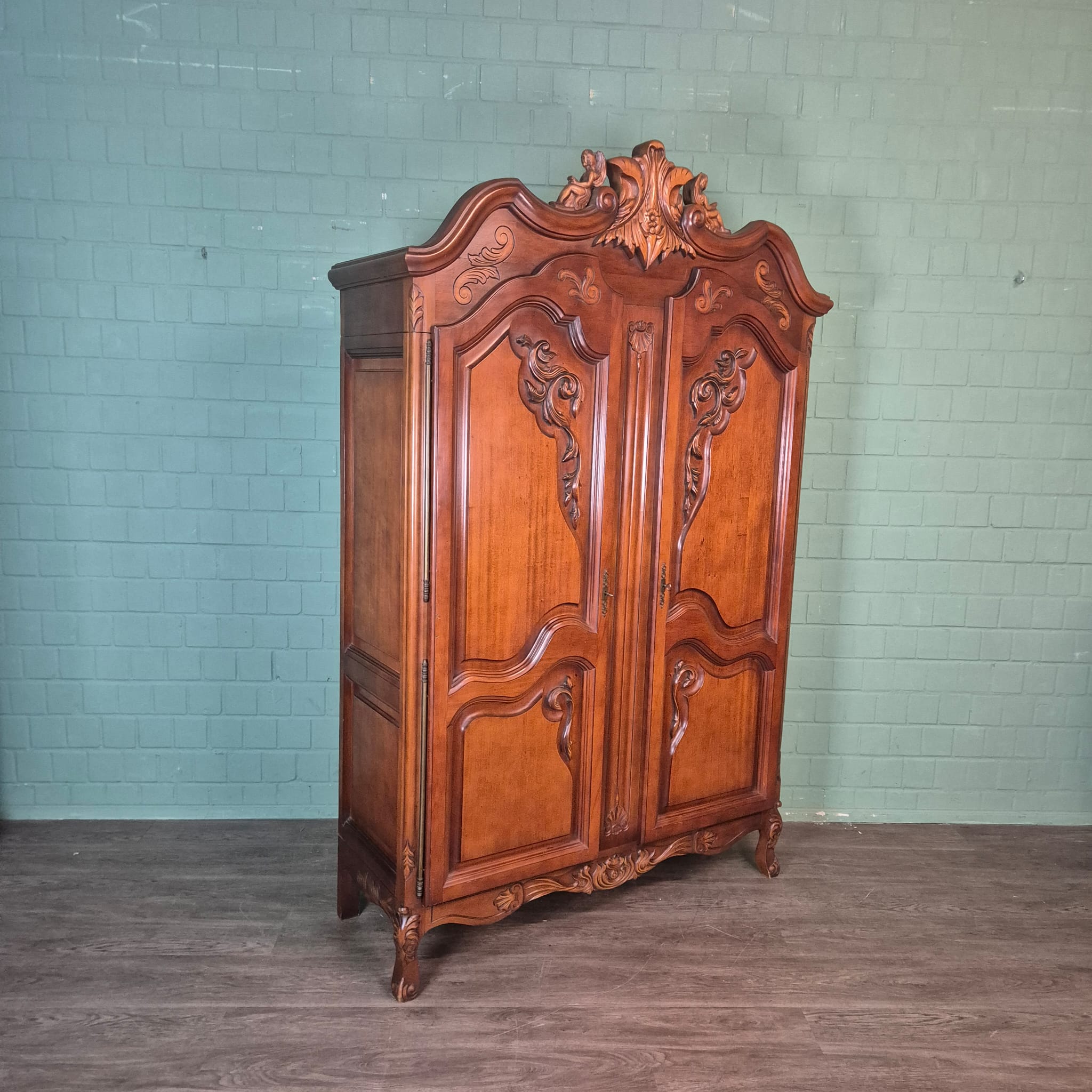 Wardrobe Neo-baroque Mahogany - Image 4