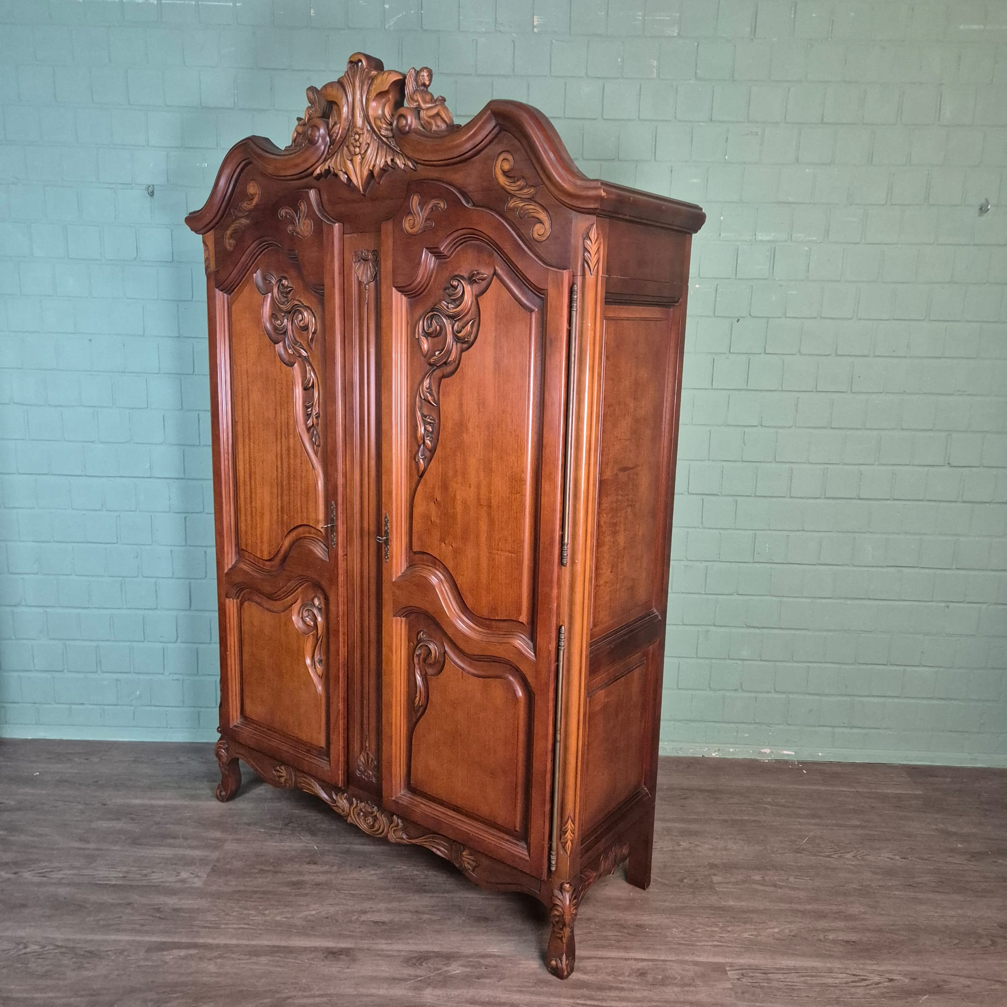 Wardrobe Neo-baroque Mahogany - Image 6
