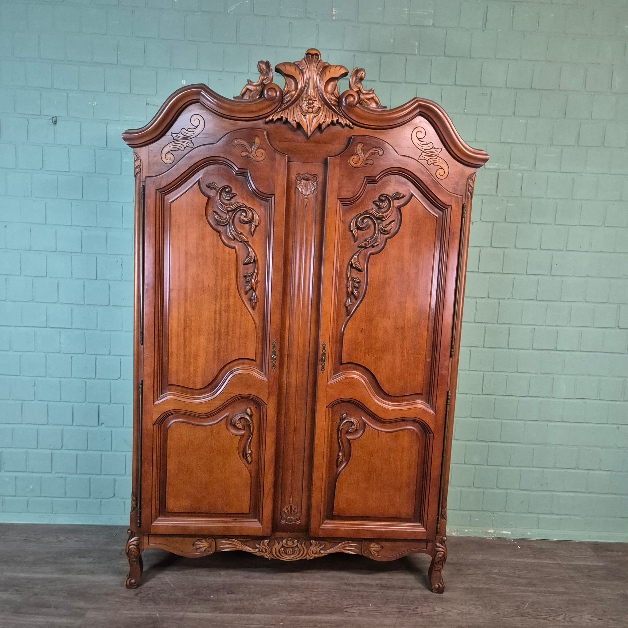 Wardrobe Neo-baroque Mahogany - Image 3