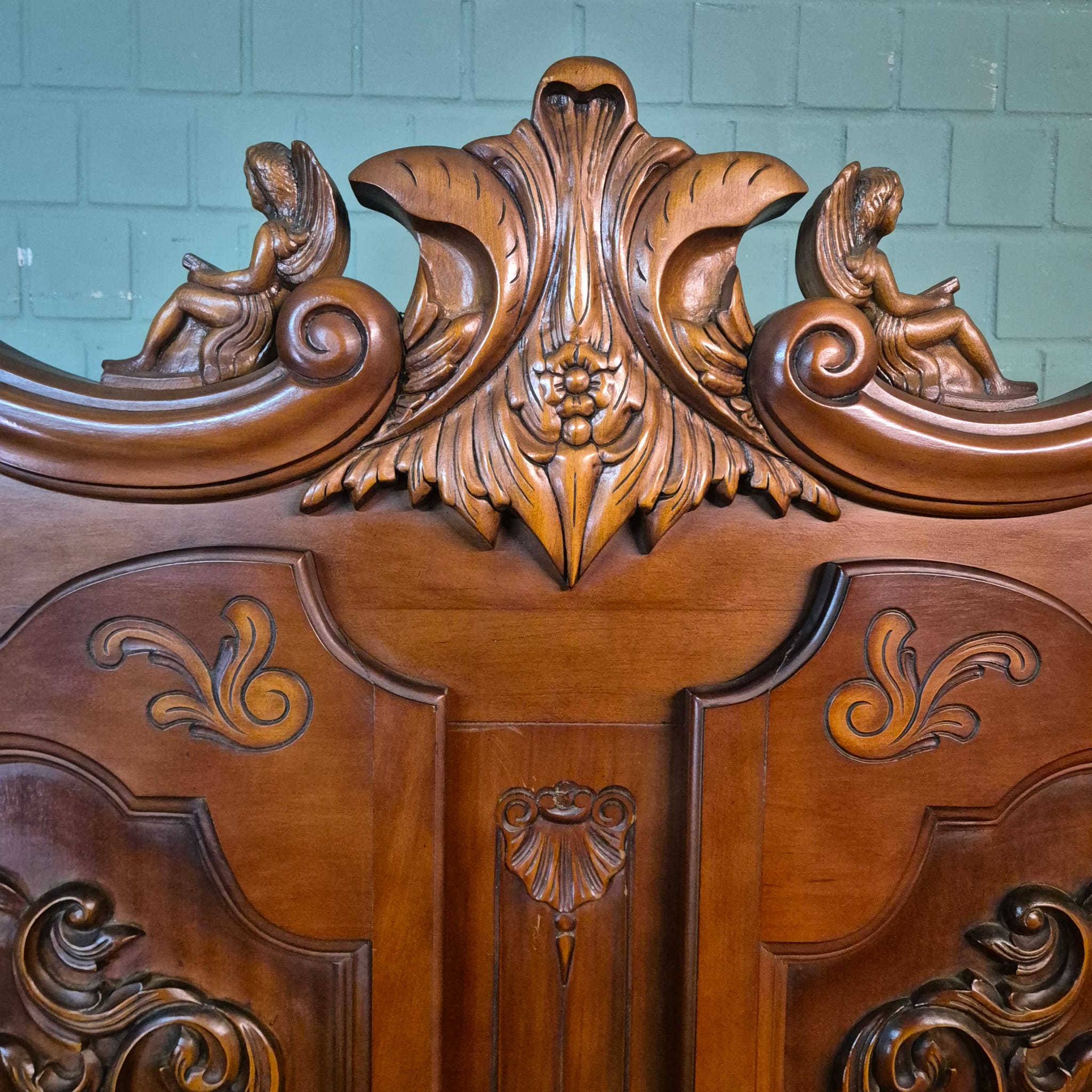 Wardrobe Neo-baroque Mahogany - Image 9