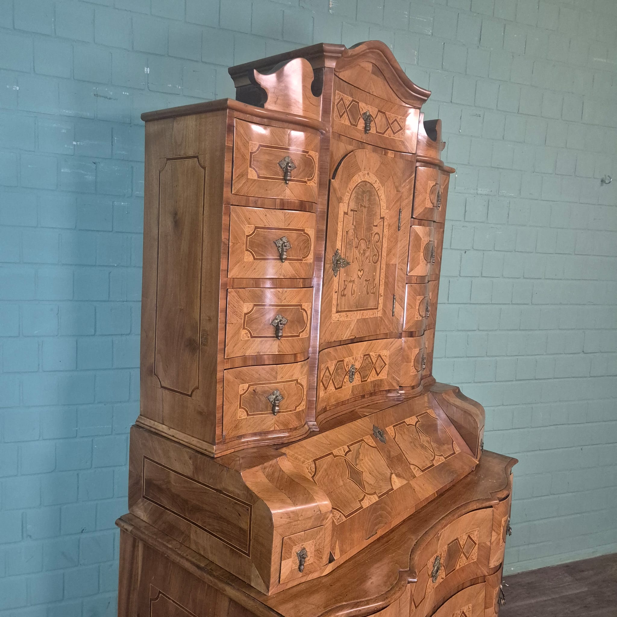 Tabernacle Secretary Tabernaclesecretary Baroque 1771 Walnut - Image 6