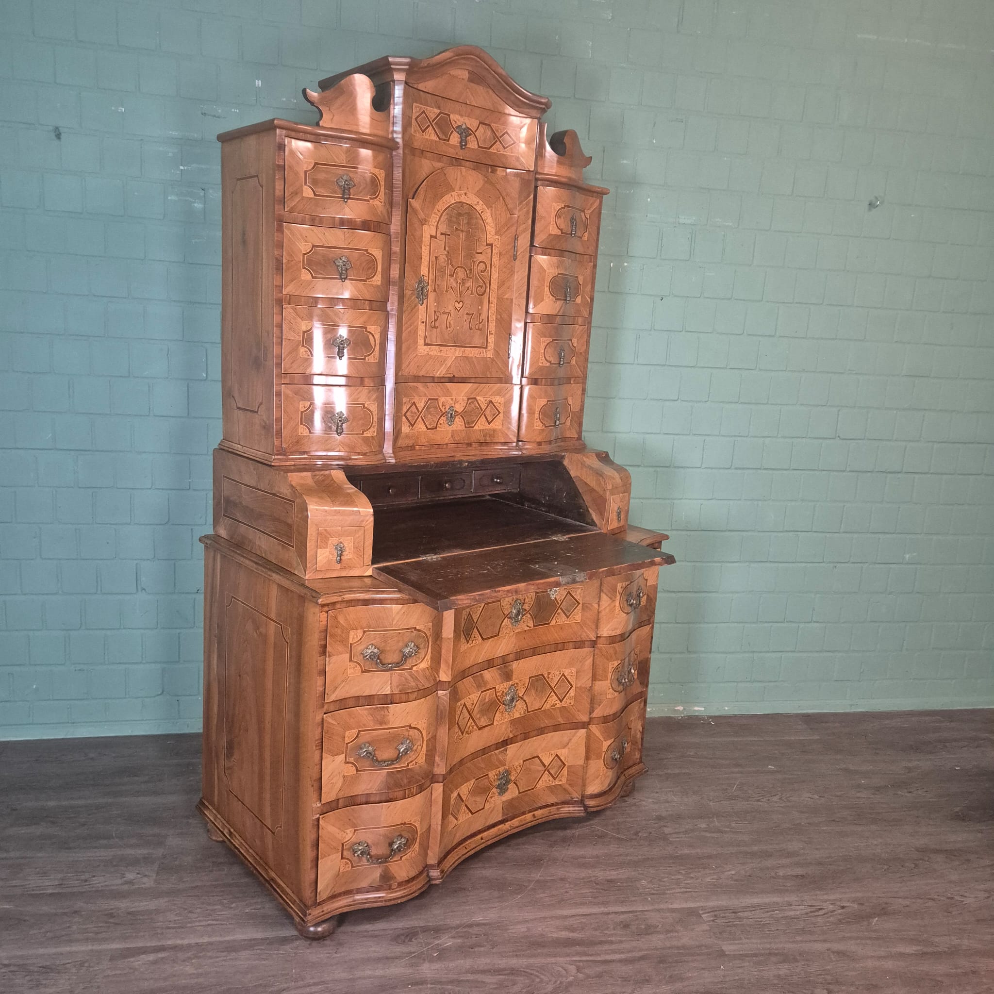 Tabernacle Secretary Tabernaclesecretary Baroque 1771 Walnut - Image 19