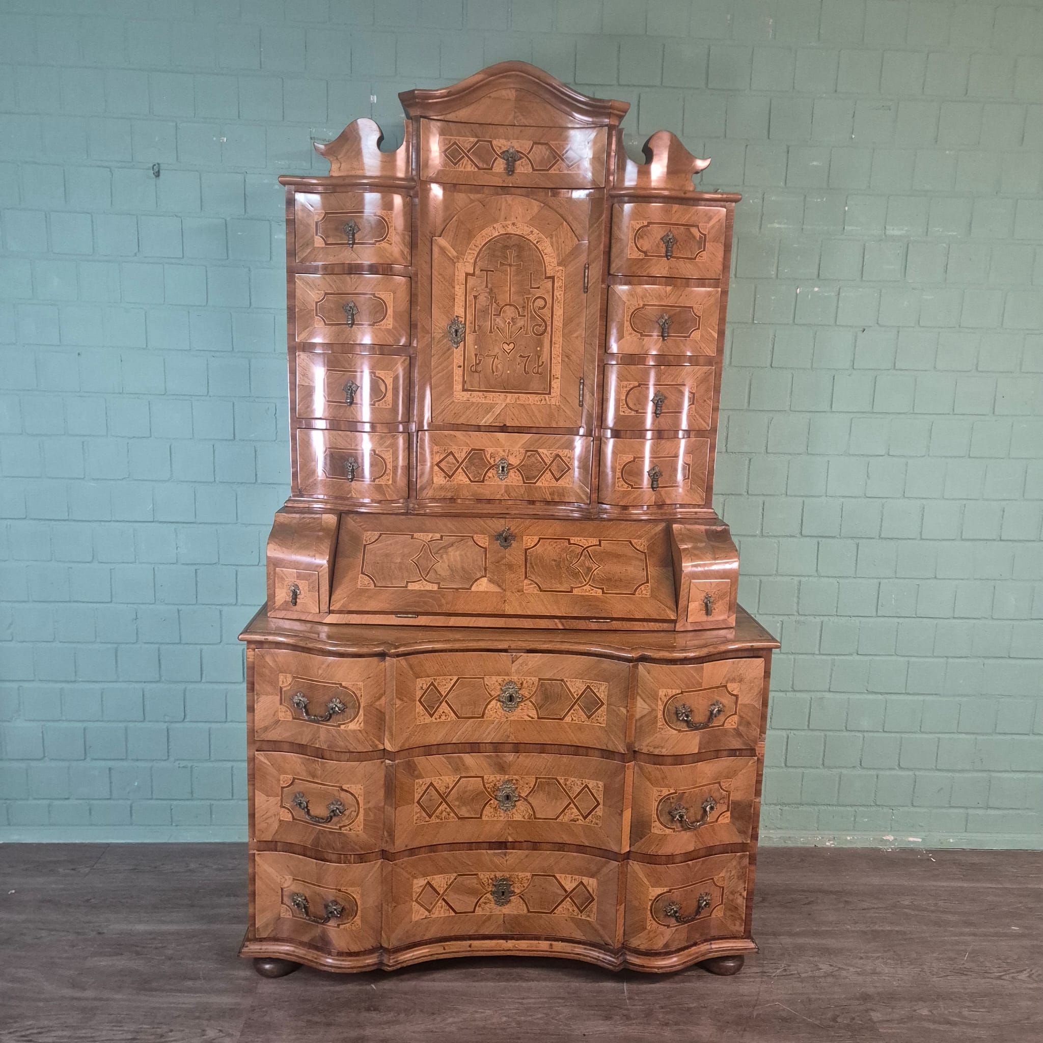 Tabernacle Secretary Tabernaclesecretary Baroque 1771 Walnut - Image 3