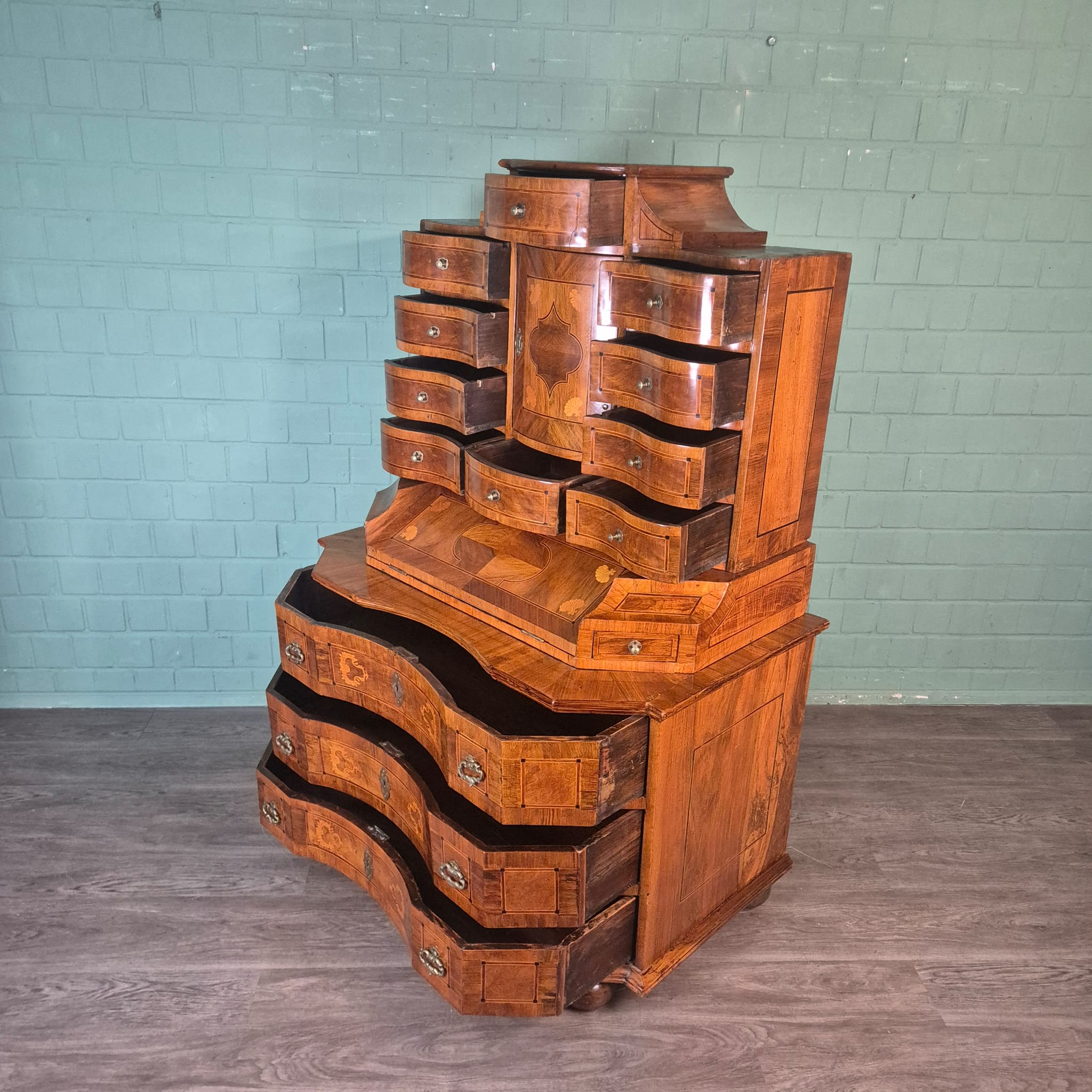 Tabernacle secretary Tabernaclesecretary Baroque 1770 Walnut - Image 24