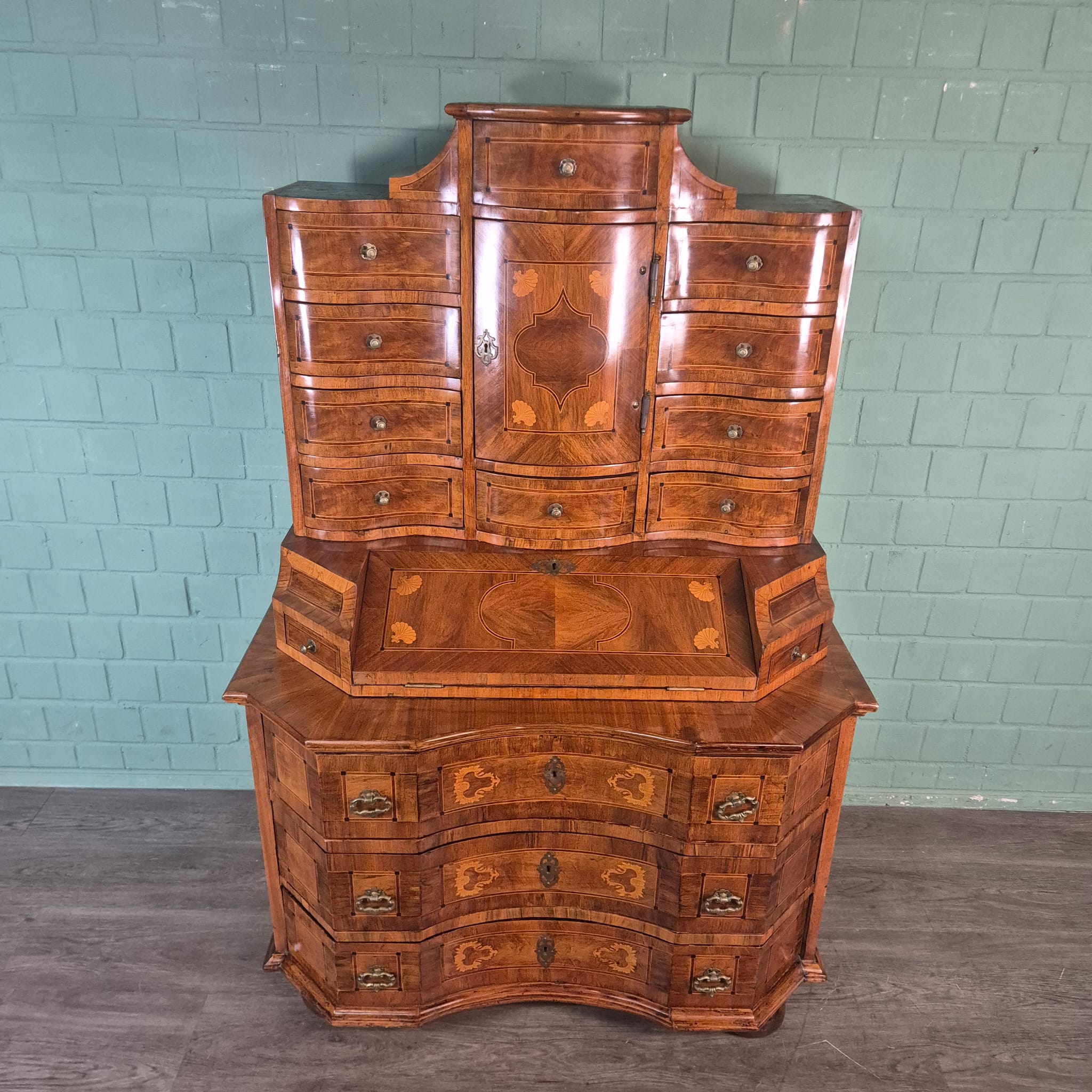 Tabernacle secretary Tabernaclesecretary Baroque 1770 Walnut - Image 3