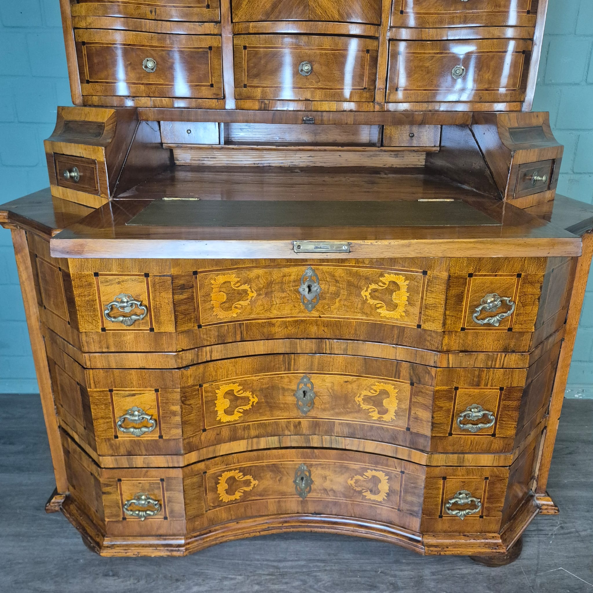 Tabernacle secretary Tabernaclesecretary Baroque 1770 Walnut - Image 18