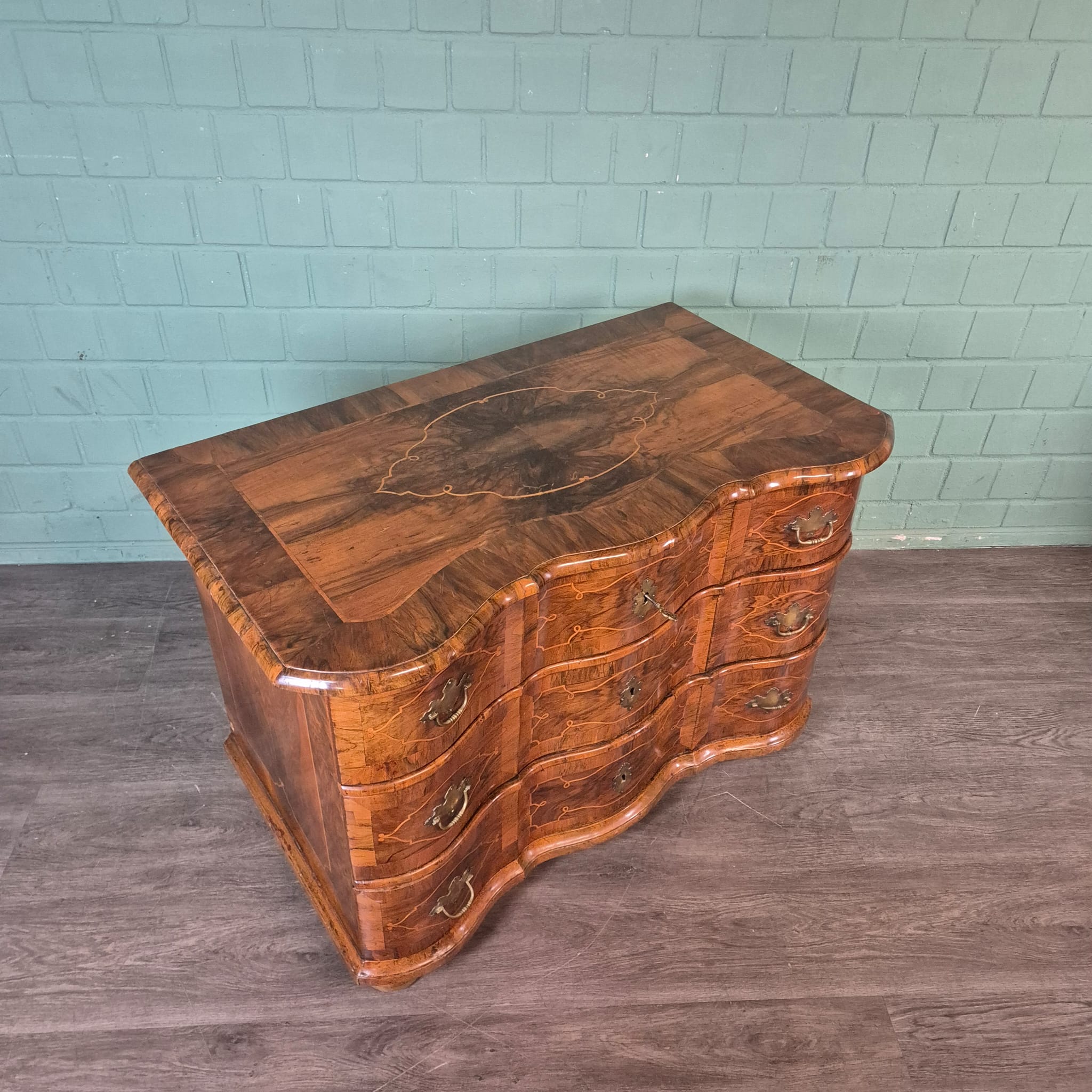 Chest of Drawers Baroque 1770 Walnut - Image 5