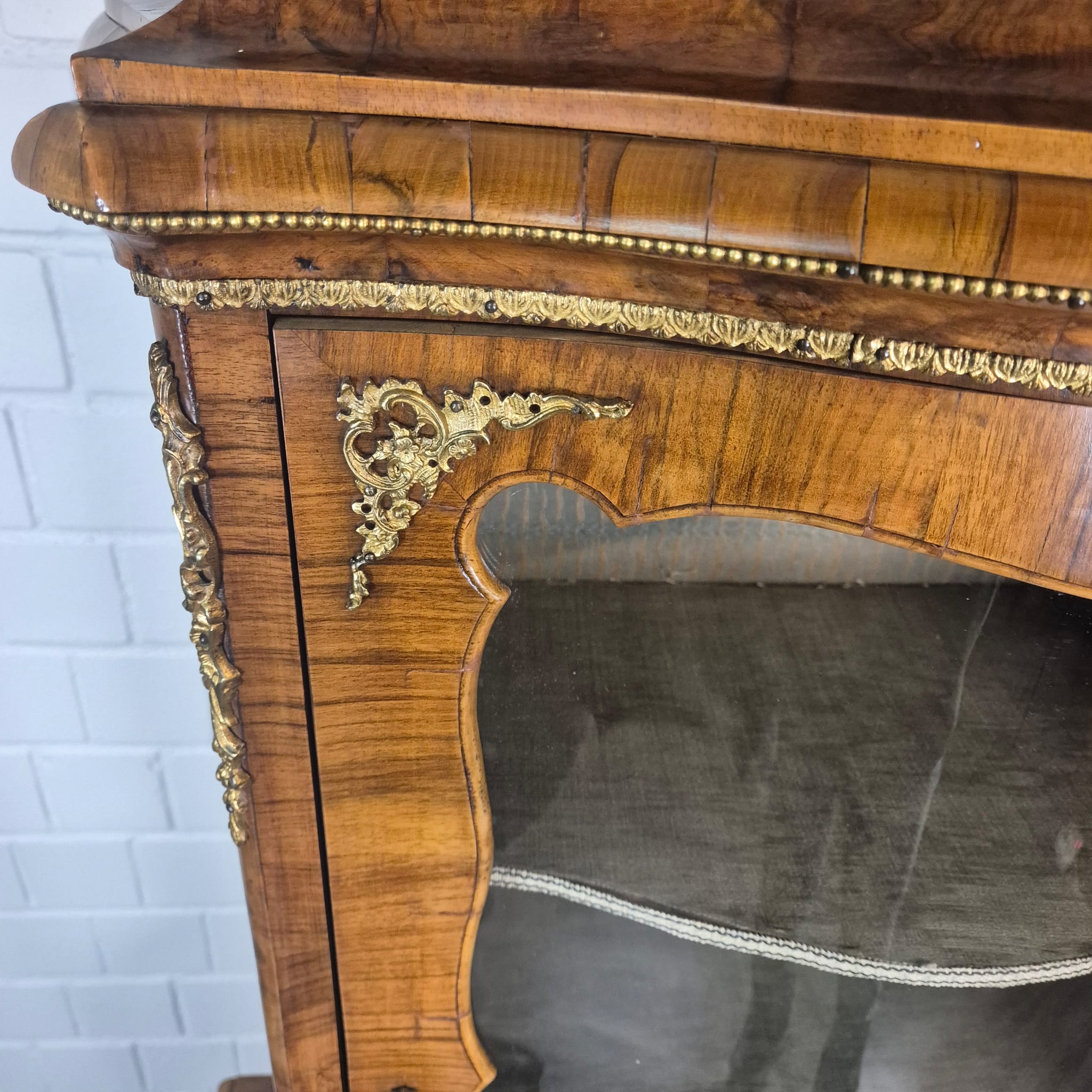 Dresden Baroque Display Cabinet 1880 Walnut - Image 13