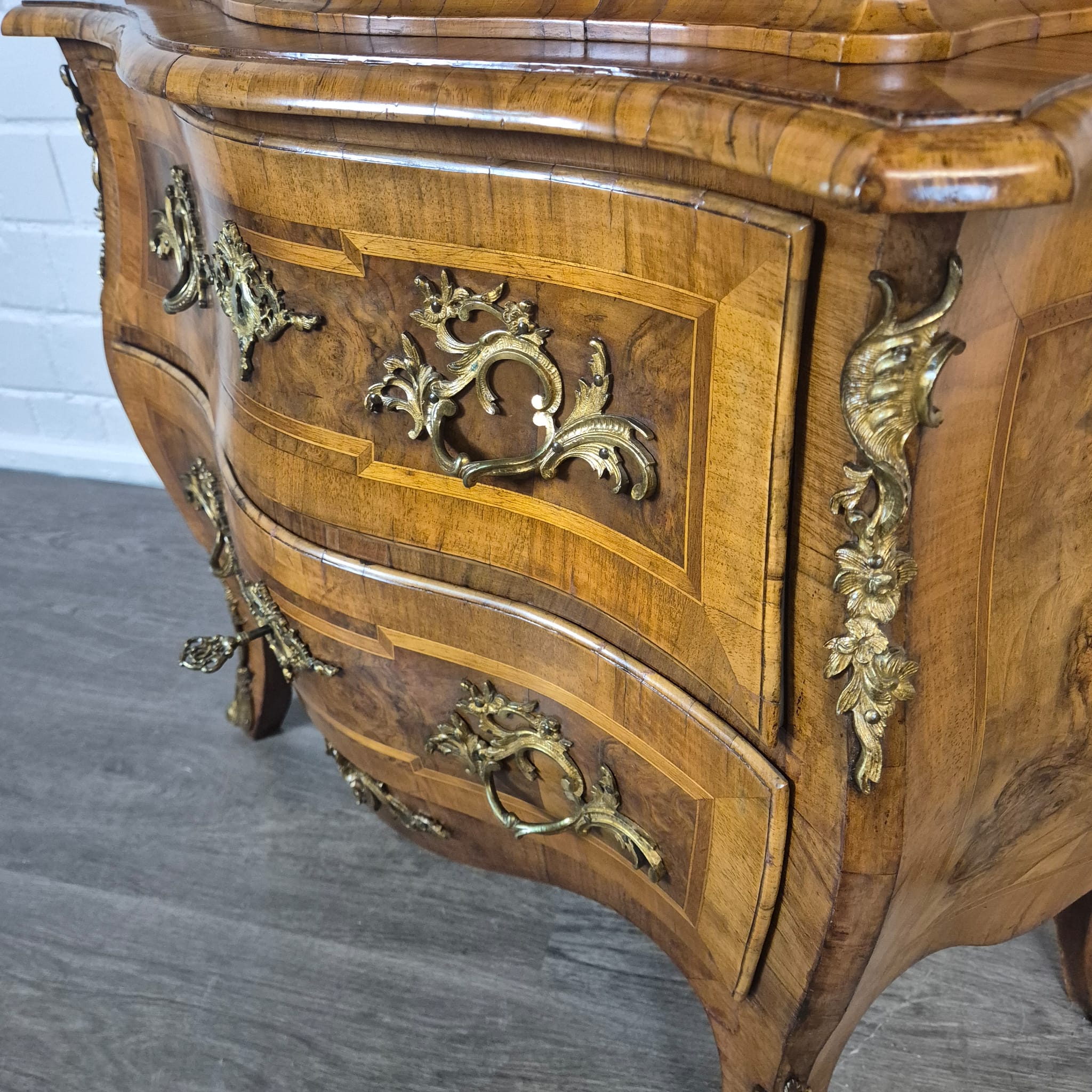 Dresden Baroque Display Cabinet 1880 Walnut - Image 10