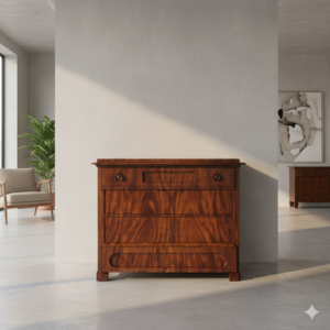 Biedermeier Mahogany Writing Chest 1840