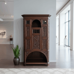 Wine-cabinet Cabinet Jugendstil 1900 Oak