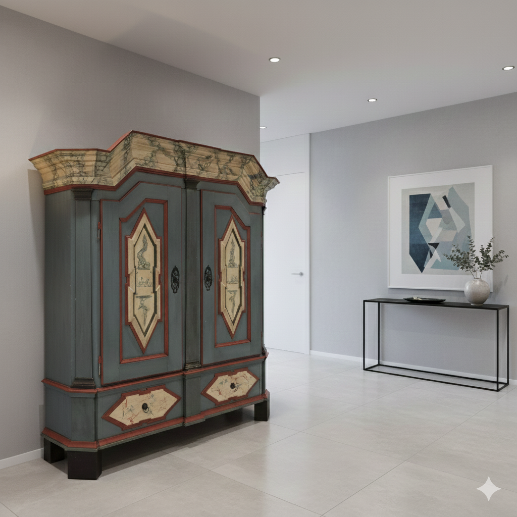 Wardrobe Baroque 1770 Oak - Image 2