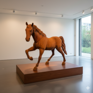 Horse Cast Iron 1,30 m x 1,14 m