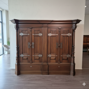 Wardrobe Gründerzeit 1880 Oak