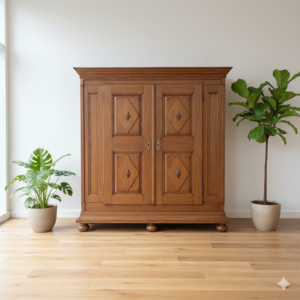 Wardrobe Biedermeier 1820 Oak