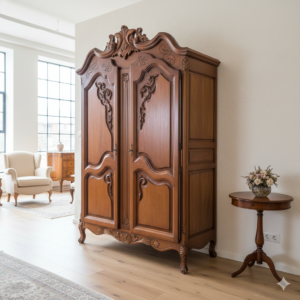 Wardrobe Neo-baroque Mahogany