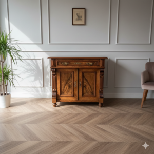 Trumeau Cabinet Gründerzeit 1880 Walnut