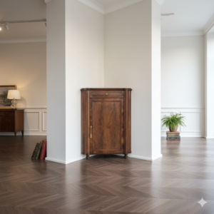 Corner Cabinet Biedermeier 1850 Mahogany
