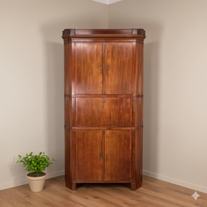 Corner Cabinet Empire 1800 Cherry Wood