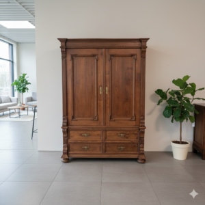 Wardrobe Gründerzeit 1880 Oak